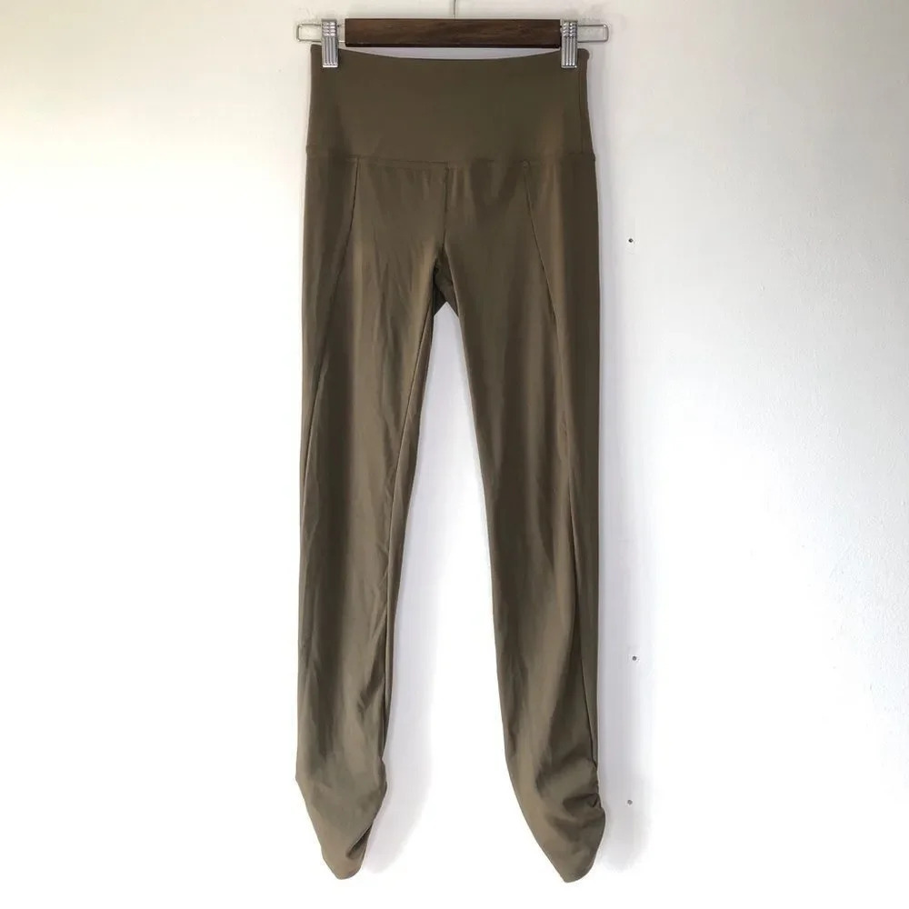 Free People Movement Olive Green Wave Rider Leggings Size XS - Picture 2 of 11